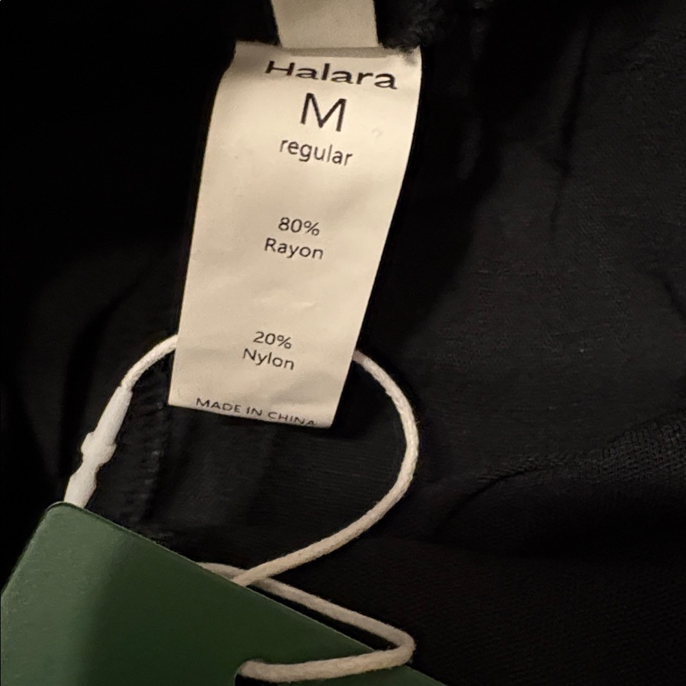 NWT HALARA High Waisted Pocket Wide Leg Flowy Palazzo Casual Linen-Feel - Picture 8 of 12